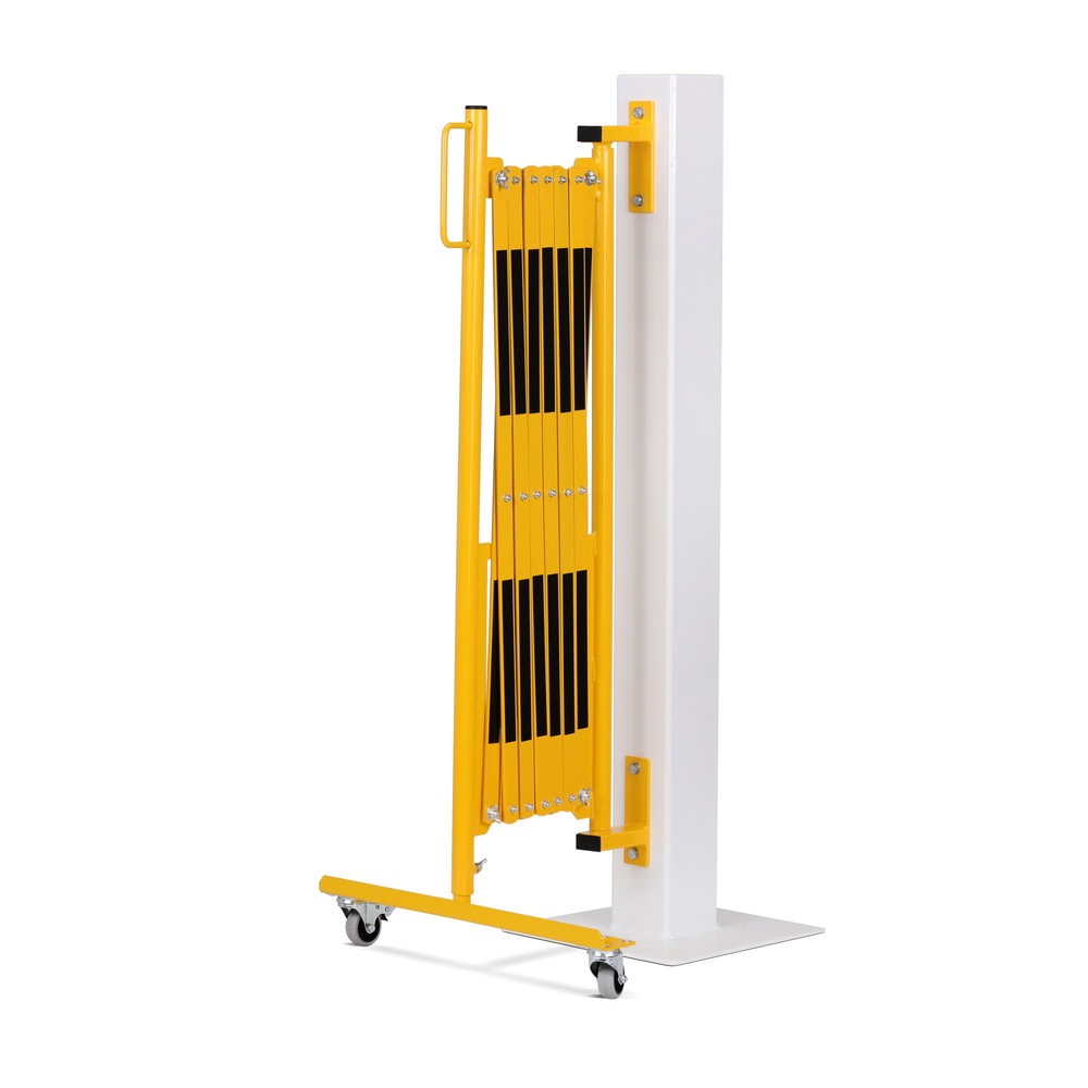 Número de imagen del producto 4: Rejilla de tijera, rodillos laterales individuales, montaje en pared, ancho 3.600 mm, negro/amarillo