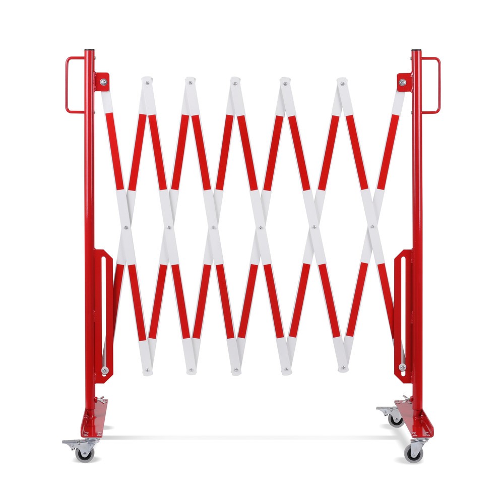 Número de imagen del producto 5: Rejilla de tijera, rollos en ambos lados, ancho 3.600 mm, rojo/blanco