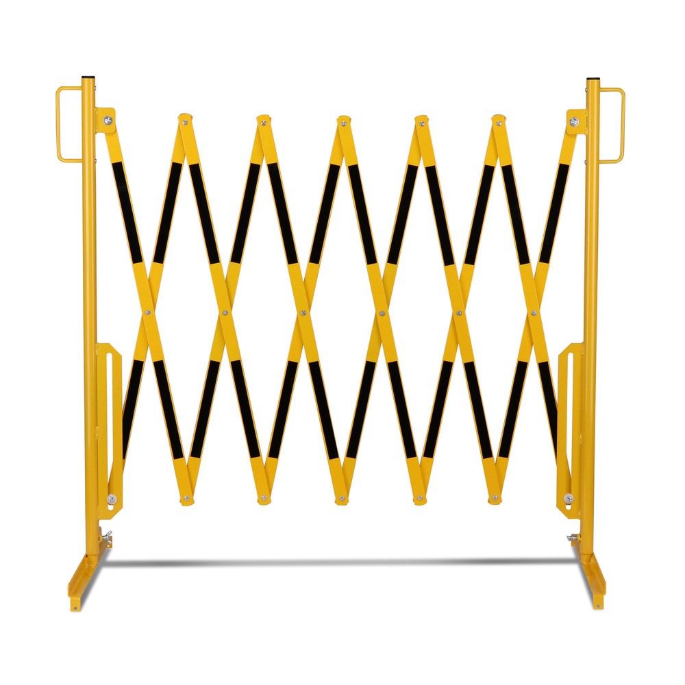 Número de imagen del producto 5: Rejilla de tijera, soporte en ambos lados, ancho 3.600 mm, negro/amarillo
