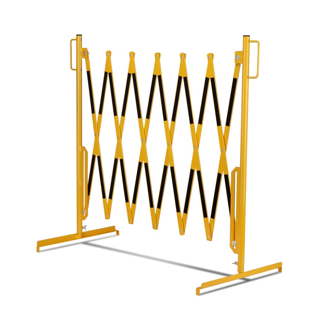 Número de imagen del producto 6: Rejilla de tijera, soporte en ambos lados, ancho 3.600 mm, negro/amarillo