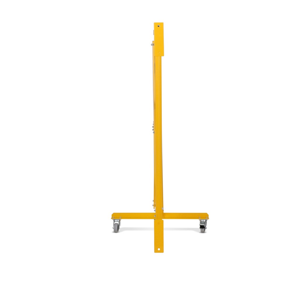 Número de imagen del producto 7: Rejilla valla de tijera de una cara, rodillos, montaje en la pared, 4.000 mm, negro/amarillo