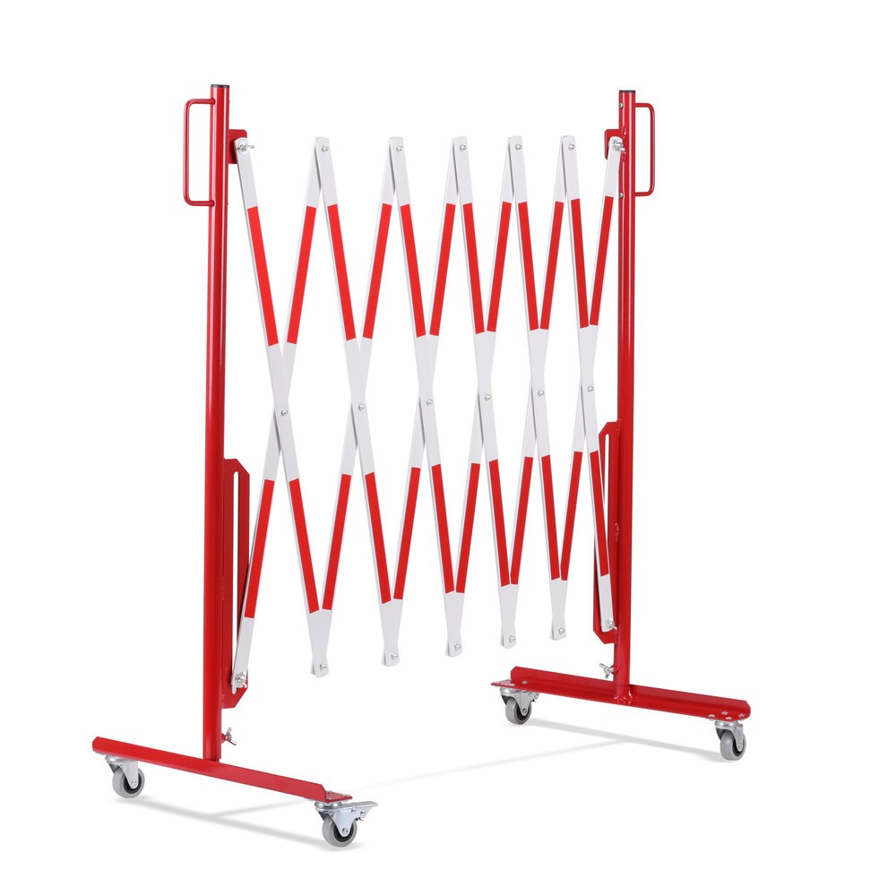 Número de imagen del producto 8: Rejilla de tijera, rollos en ambos lados, ancho 3.600 mm, rojo/blanco