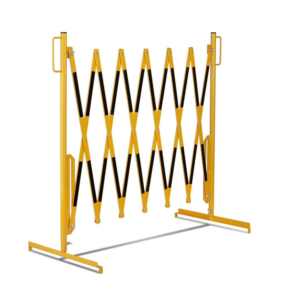 Número de imagen del producto 8: Rejilla de tijera, soporte en ambos lados, ancho 3.600 mm, negro/amarillo