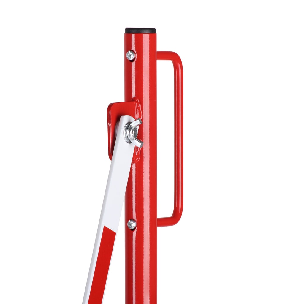 Rejilla de tijera, soporte en ambos lados, ancho 3.600 mm, rojo/blanco Número de imagen del producto 9: Rejilla de tijera, soporte en ambos lados, ancho 3.600 mm, rojo/blanco