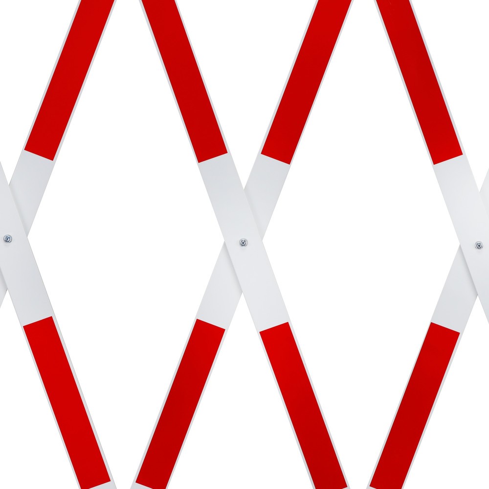 Número de imagen del producto 9: Rejilla de tijera, soporte en ambos lados, ancho 4.000 mm, rojo/blanco