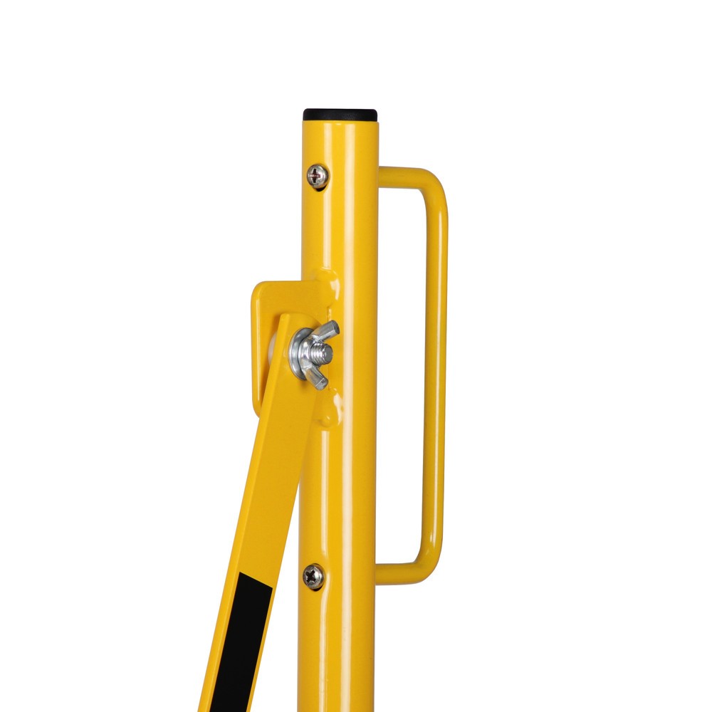 Número de imagen del producto 9: Rejilla de tijera, rodillos laterales individuales, montaje en pared, ancho 3.600 mm, negro/amarillo