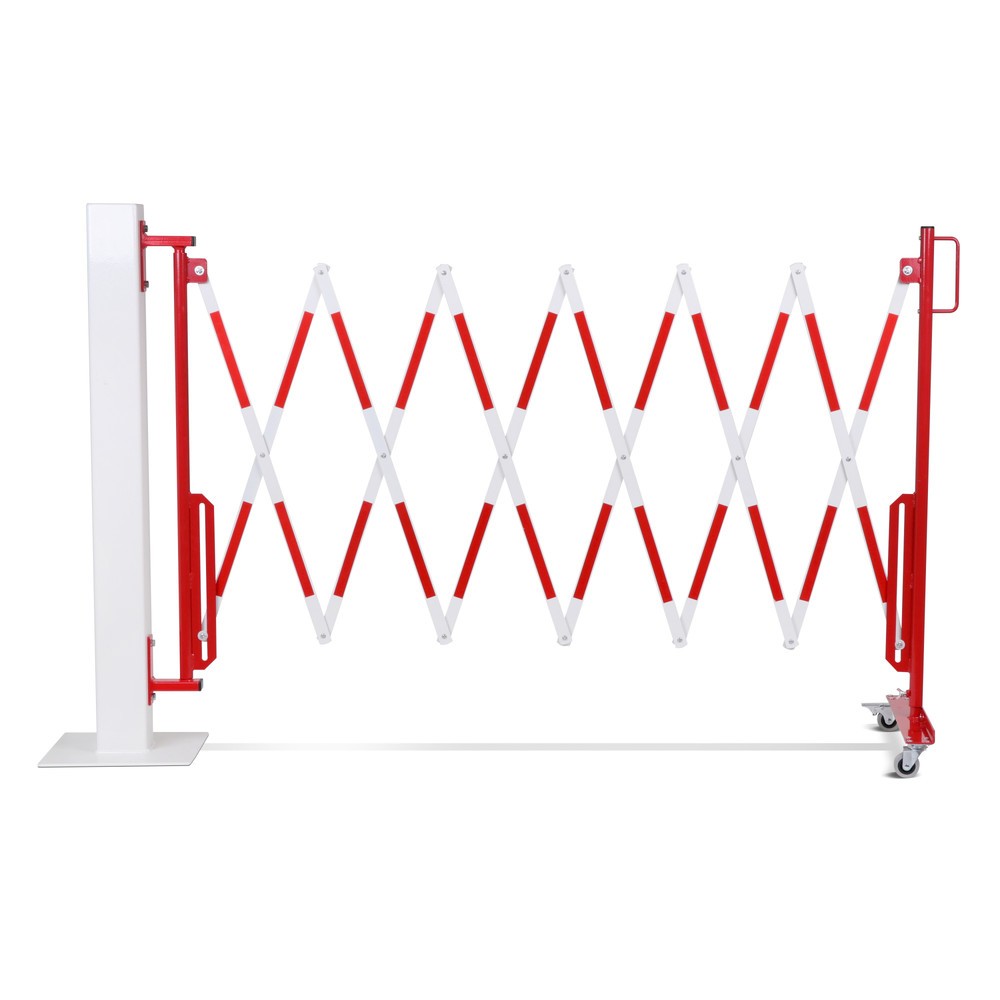 Número de imagen del producto 11: Rejilla valla de tijera de una cara, rollo, montaje en pared, ancho 3.600 mm, rojo/blanco