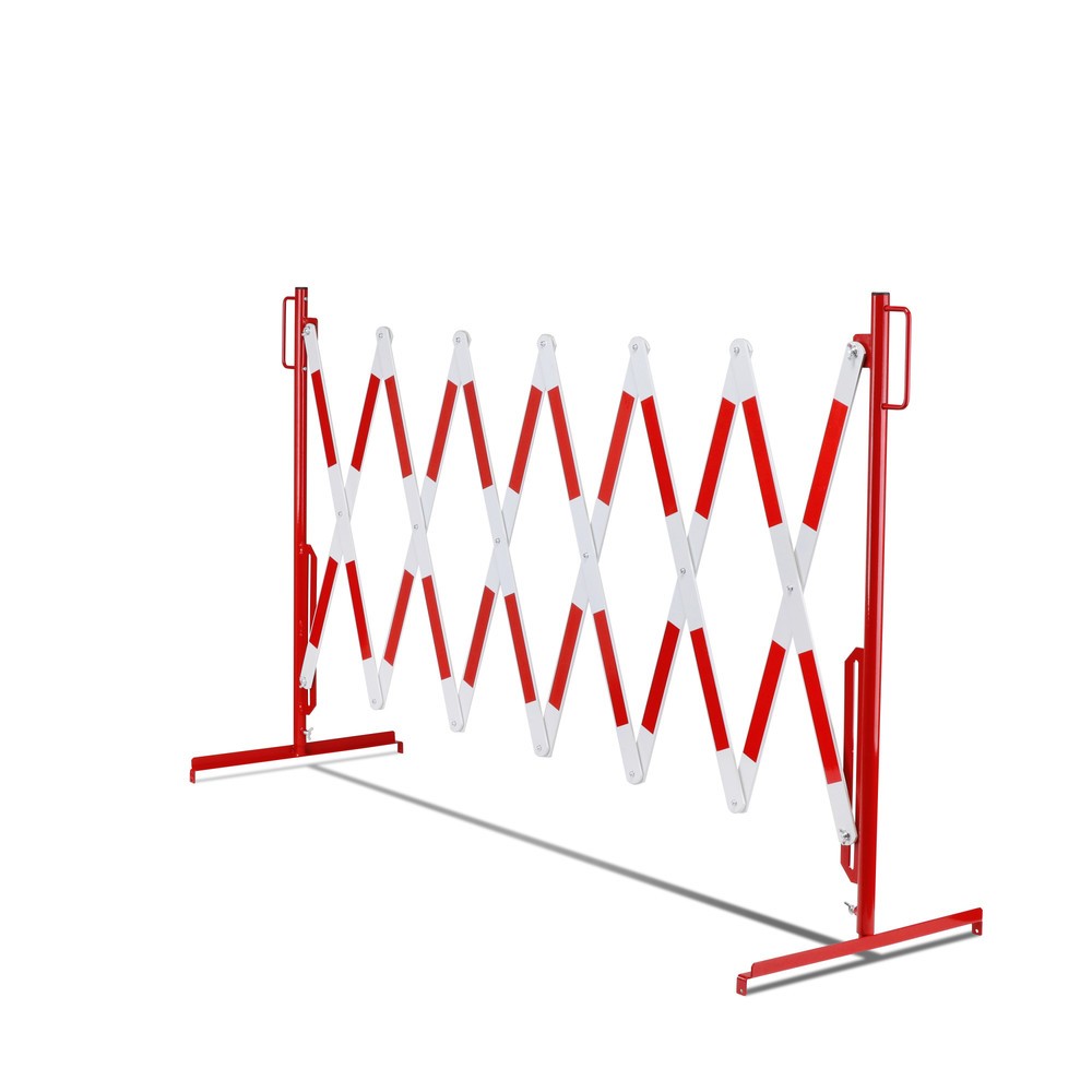 Número de imagen del producto 11: Rejilla de tijera, soporte en ambos lados, ancho 4.000 mm, rojo/blanco