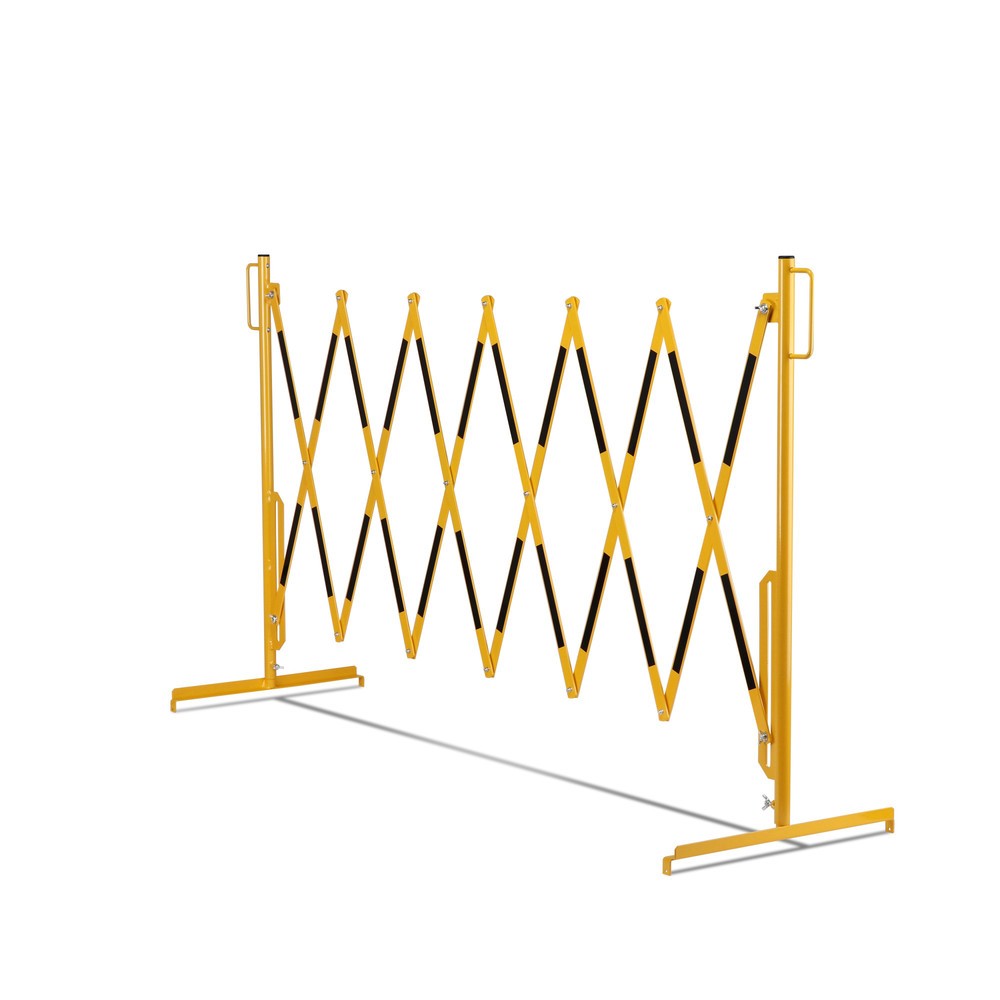 Número de imagen del producto 11: Rejilla de tijera, soporte en ambos lados, ancho 3.600 mm, negro/amarillo