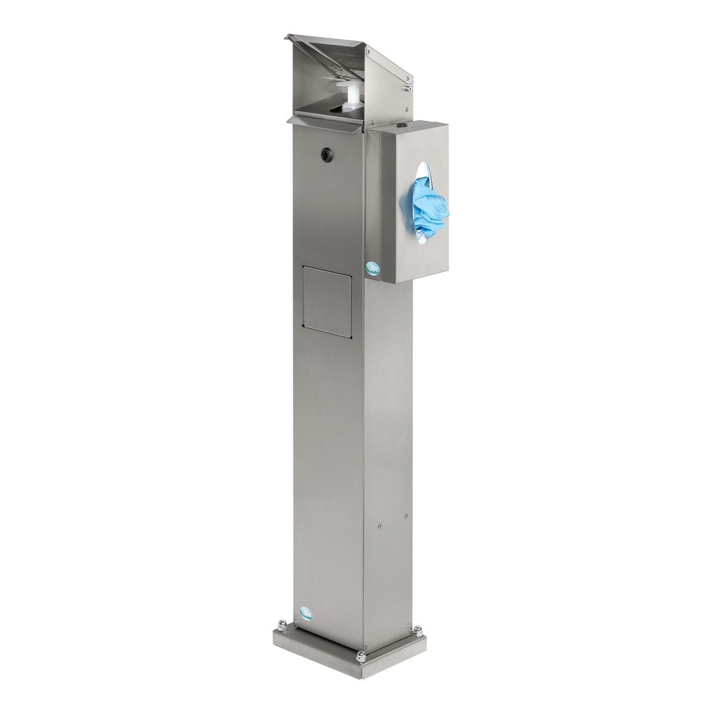 Imagen del producto: Dispensador de desinfección manual VAR® HDS BOX 116, montado en el suelo, acero inoxidable