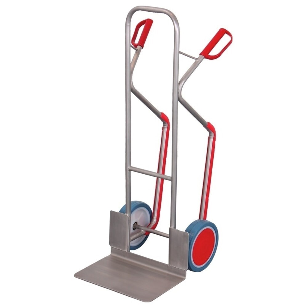 Carretilla de mano VARIOfit® de acero inoxidable con pala grande, 480 x 300 mm (ancho x fondo), conteras, capacidad de carga de 250 kg, bandajes de goma maciza Imagen del producto: Carretilla de mano VARIOfit® de acero inoxidable con pala grande, 480 x 300 mm (ancho x fondo), conteras, capacidad de carga de 250 kg, bandajes de goma maciza