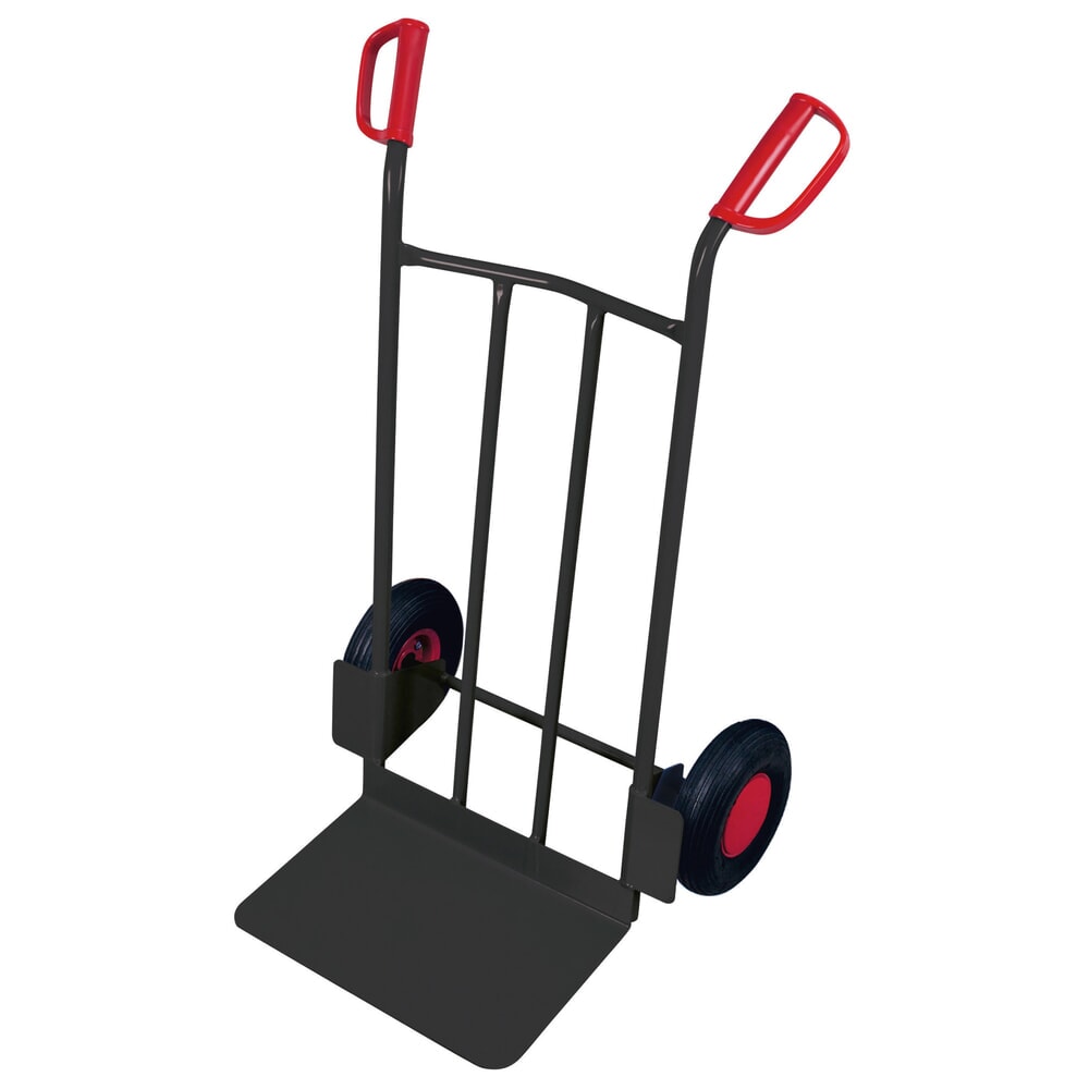 VARIOfit® Stahlrohr-Sackkarre, Tragkraft 250 kg, Schaufel BxT 480 x 300 mm, HxBxT 1.110 x 690 x 600 mm, Luft-Bereifung, anthrazitgrau Imagen del producto: VARIOfit® Stahlrohr-Sackkarre, Tragkraft 250 kg, Schaufel BxT 480 x 300 mm, HxBxT 1.110 x 690 x 600 mm, Luft-Bereifung, anthrazitgrau