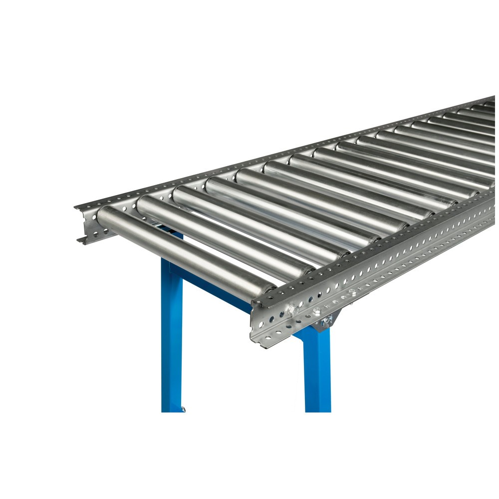 Imagen del producto: Vía de rodillos para cargas pesadas, rodillos de tubo de acero, Ø 50 mm, L x An: 2.000 x 700 mm, distancia entre ejes: 200 mm
