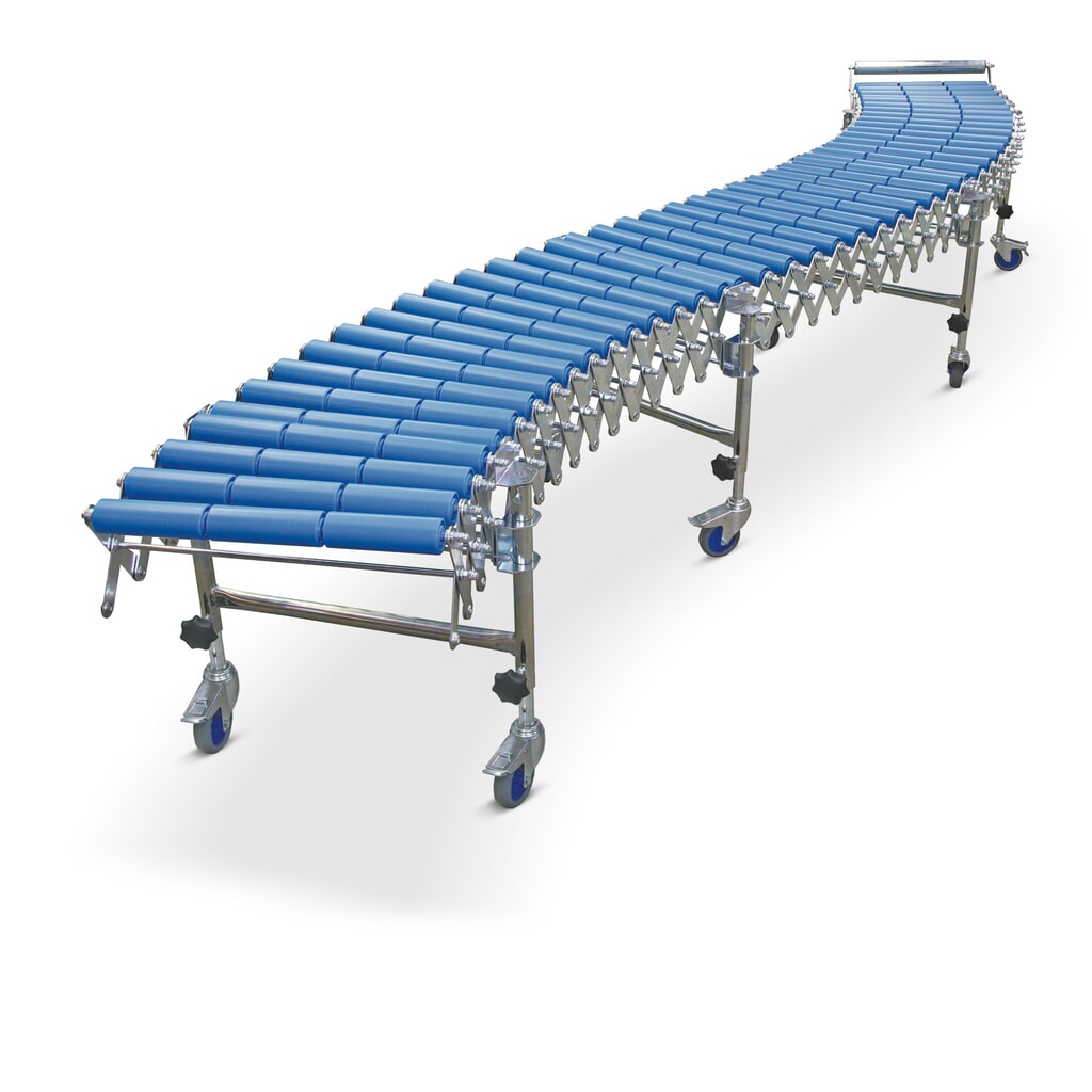 Imagen del producto: Vía de rodillos-extensible, longitud 2,7-6,2 m, ancho de 300 mm