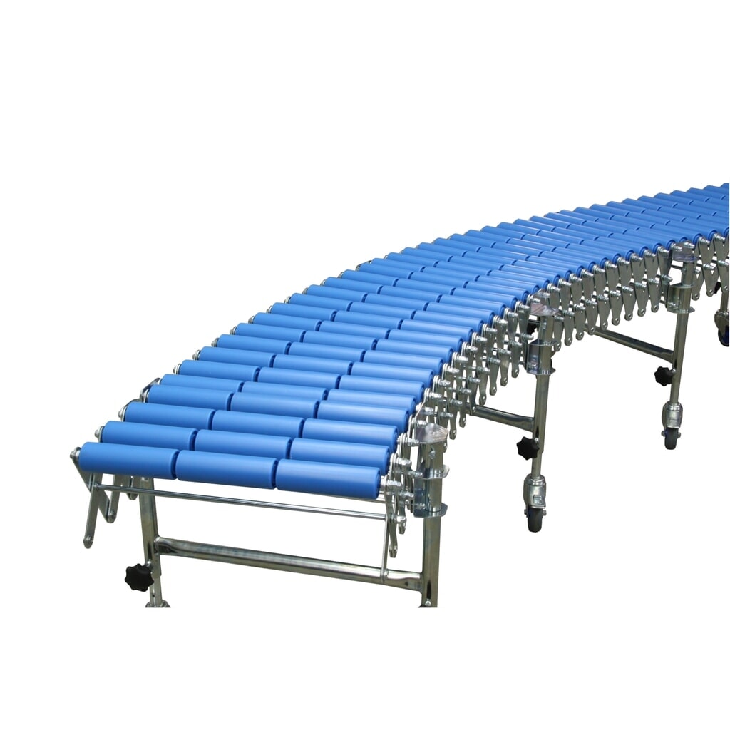 Vía de rodillos extensible, rodillos de plástico, Ø 50 mm, longitud de vía 1,9-4,4 m, ancho de vía 800 mm Imagen del producto: Vía de rodillos extensible, rodillos de plástico, Ø 50 mm, longitud de vía 1,9-4,4 m, ancho de vía 800 mm