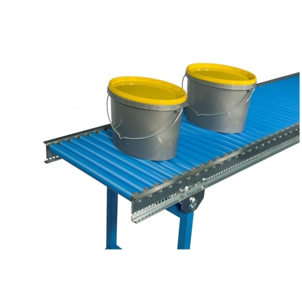 Número de imagen del producto 4: BLUME transportador de rodillos pequeño, rodillos de plástico Ø 30 mm, eje roscado, LxA 3.000 x 300 mm