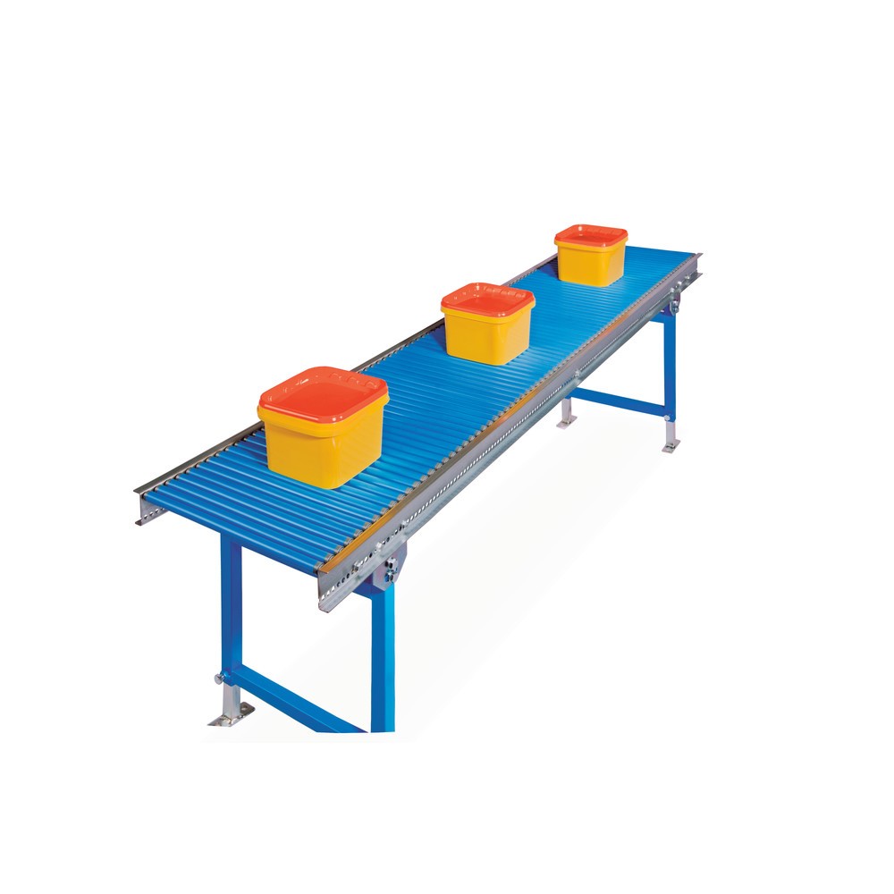 Número de imagen del producto 3: Vía de rodillos pequeña, rodillos de plástico, eje con resorte, Ø 20 mm, L x An 3.000 x 300 mm