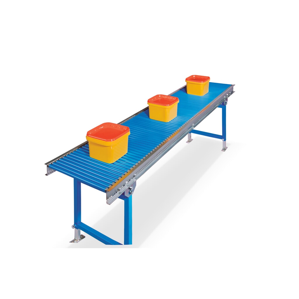 Número de imagen del producto 3: BLUME transportador de rodillos pequeño, rodillos de plástico Ø 20 mm, eje con resorte, L x An 2.000 x 300 mm