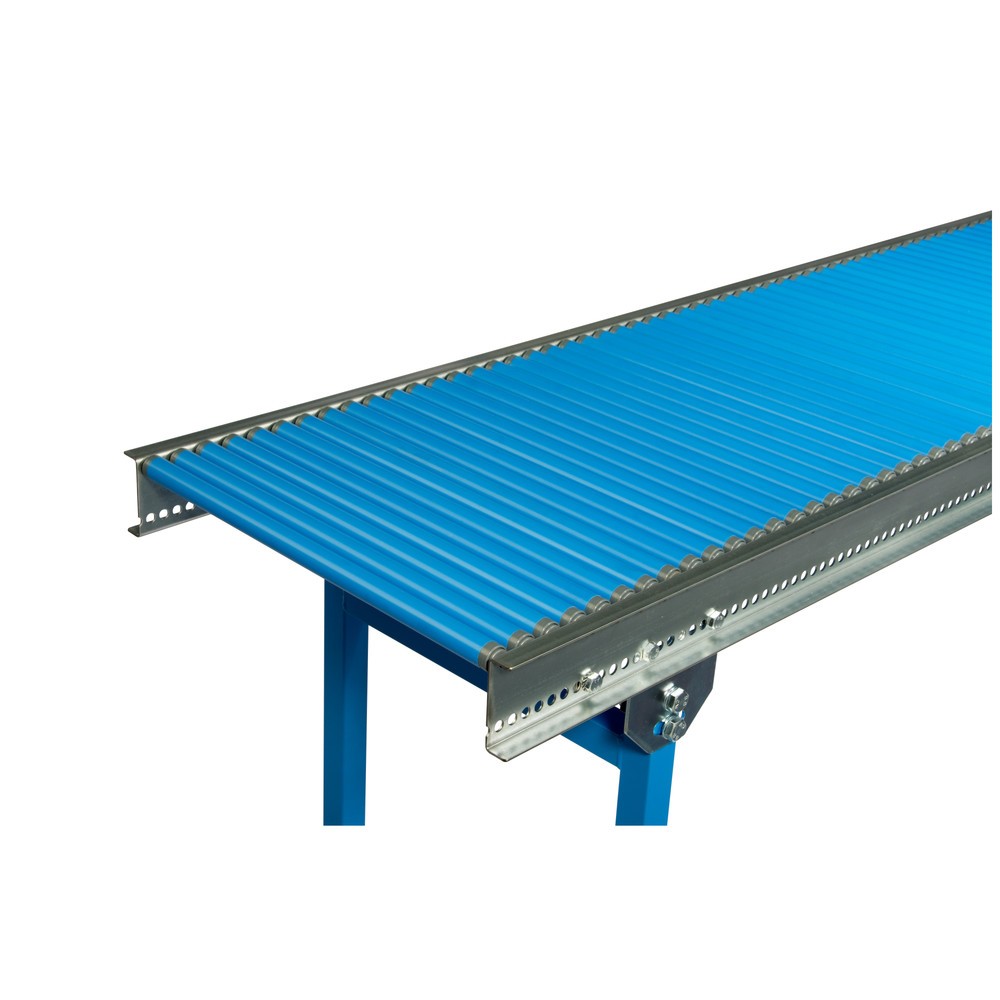 Número de imagen del producto 1: Vía de rodillos pequeña, rodillos de plástico, eje con resorte, Ø 20 mm, L x An 3.000 x 300 mm