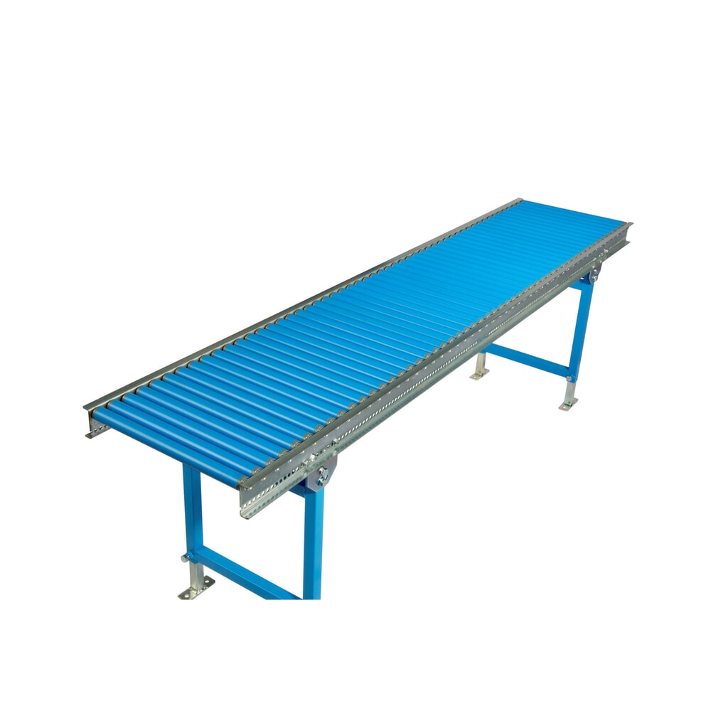 Número de imagen del producto 2: BLUME transportador de rodillos pequeño, rodillos de plástico Ø 30 mm, eje roscado, LxA 3.000 x 300 mm