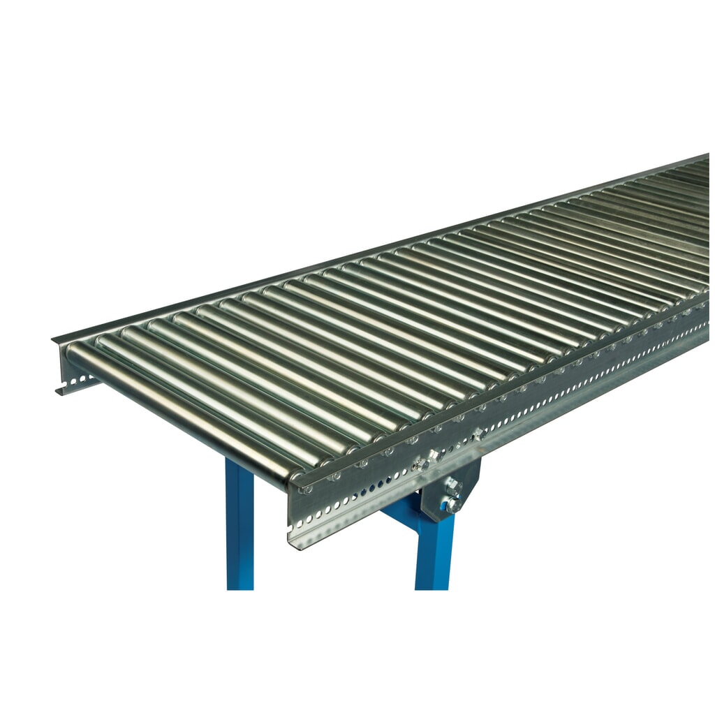 Imagen del producto: BLUME transportador de rodillos pequeño, rodillos de tubo de acero Ø 30 mm, eje roscado, L x An 3.000 x 300 mm