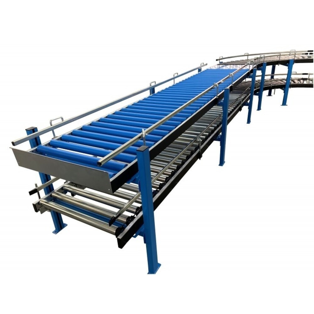Número de imagen del producto 4: Vía de rodillos ligera, rodillos de plástico, Ø 50 mm, L x An 1.000 x 300 mm, distancia entre ejes de 100 mm
