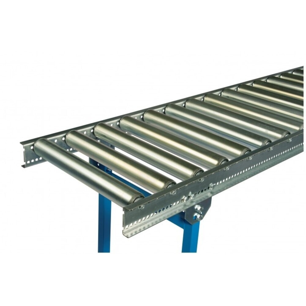 Imagen del producto: Vía de rodillos ligera, rodillos de tubo de acero, Ø 50 mm, L x An 2.000 x 400 mm, distancia entre ejes de 100 mm