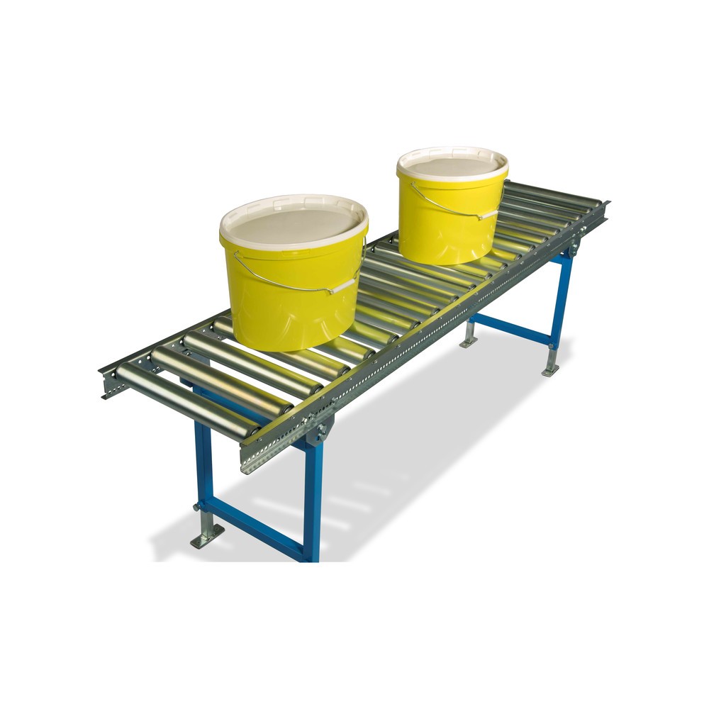 Número de imagen del producto 3: Vía de rodillos ligera, rodillos de tubo de acero, Ø 50 mm, L x An 1.000 x 600 mm, distancia entre ejes de 62,5 mm