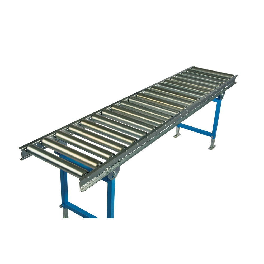 Número de imagen del producto 2: Vía de rodillos ligera, rodillos de tubo de acero, Ø 50 mm, L x An 1.000 x 600 mm, distancia entre ejes de 62,5 mm