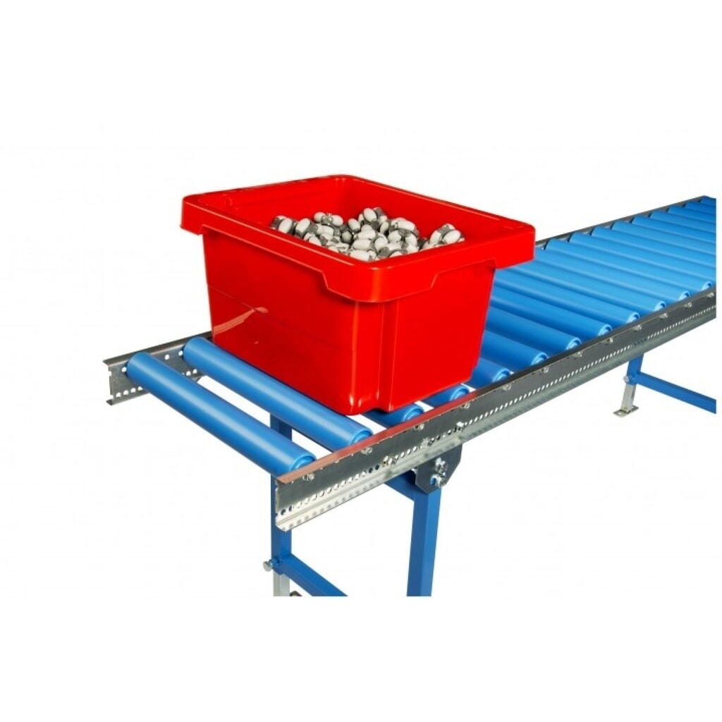 Número de imagen del producto 5: Transportadores de rodillos ligeros BLUME, rodillos de plástico, Ø 50 mm, longitud de vía 3 m, ancho de vía 400 mm, distancia por eje 62,5 mm