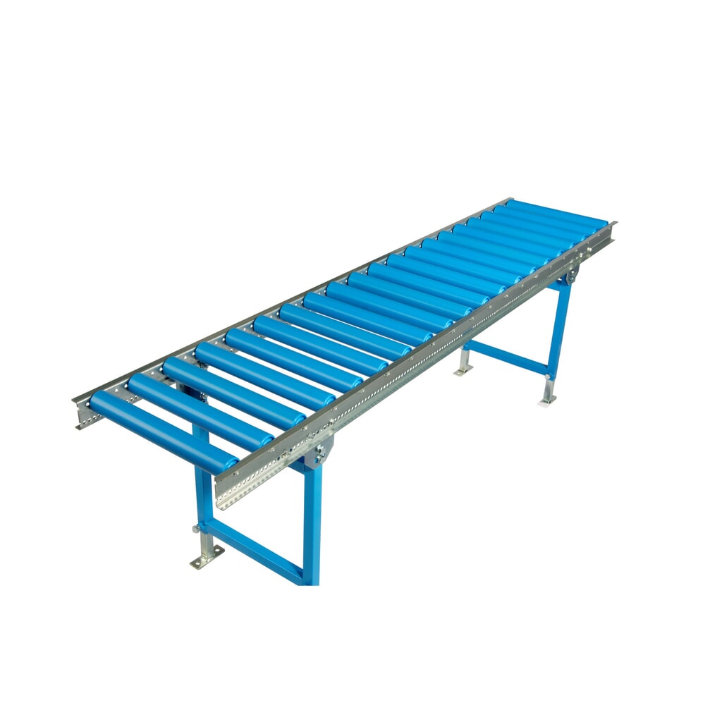 Número de imagen del producto 2: Transportadores de rodillos ligeros BLUME, rodillos de plástico, Ø 50 mm, longitud de vía 3 m, ancho de vía 400 mm, distancia por eje 62,5 mm