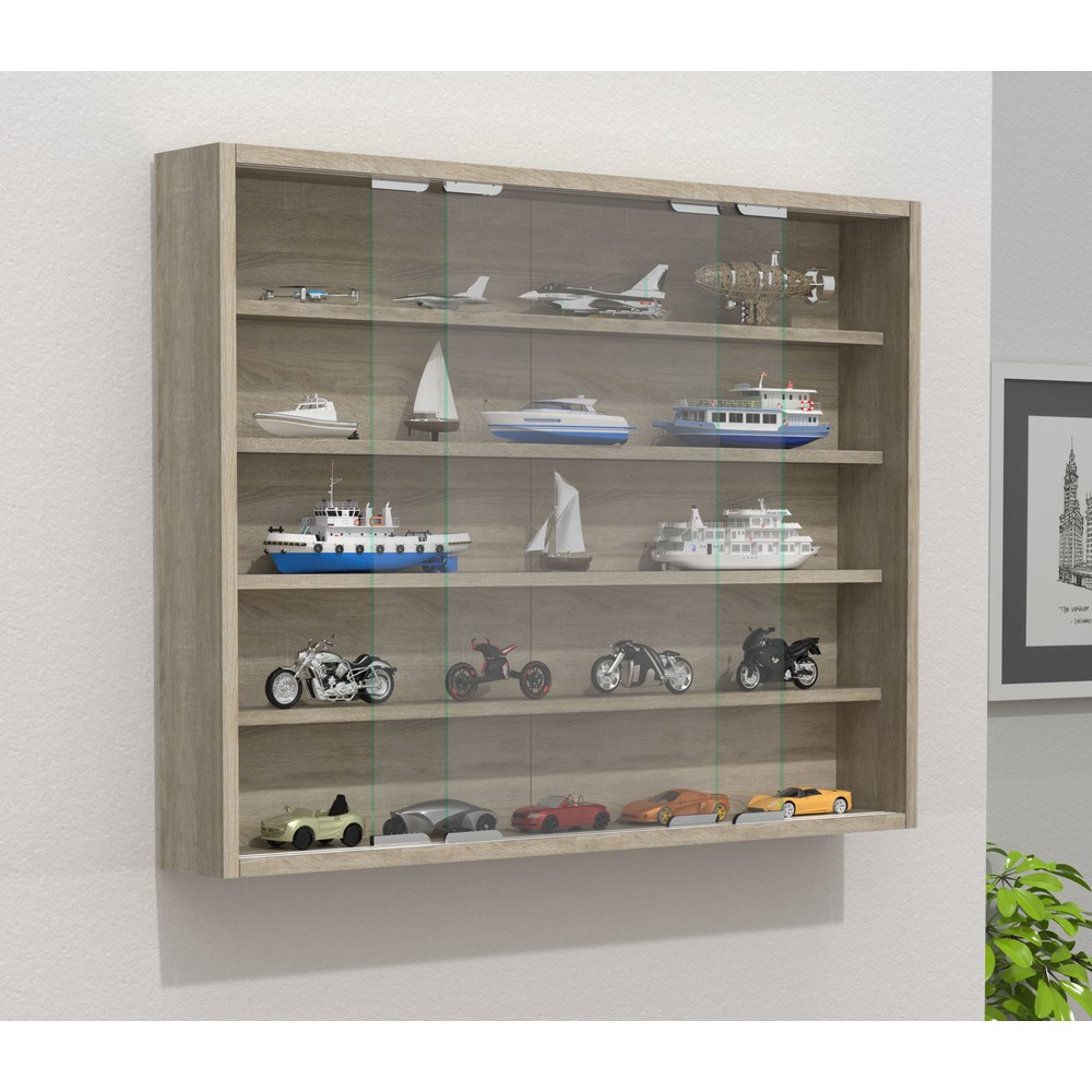 Número de imagen del producto 2: Vitrina de pared Agisa L, roble Sonoma