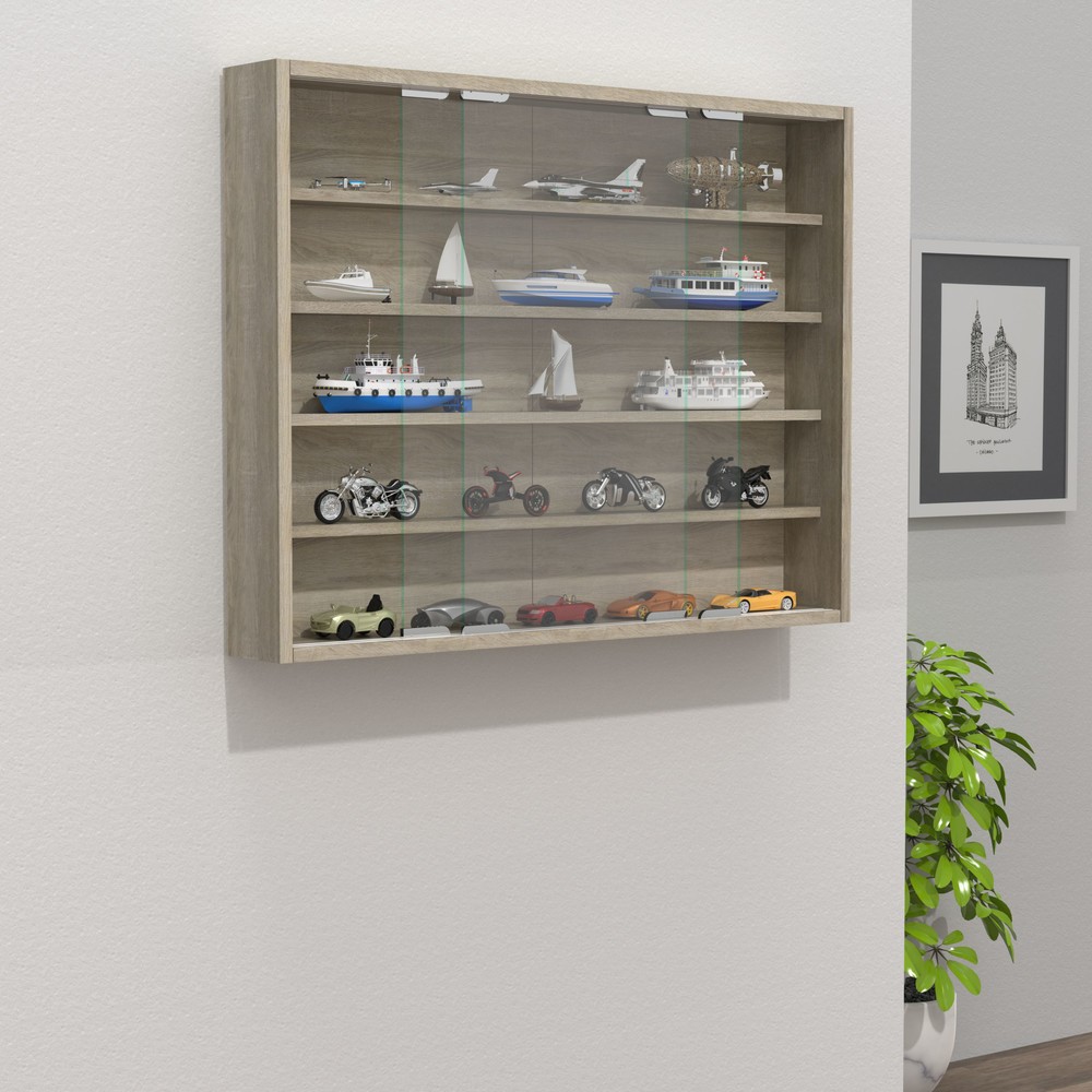 Número de imagen del producto 3: Vitrina de pared Agisa L, roble Sonoma
