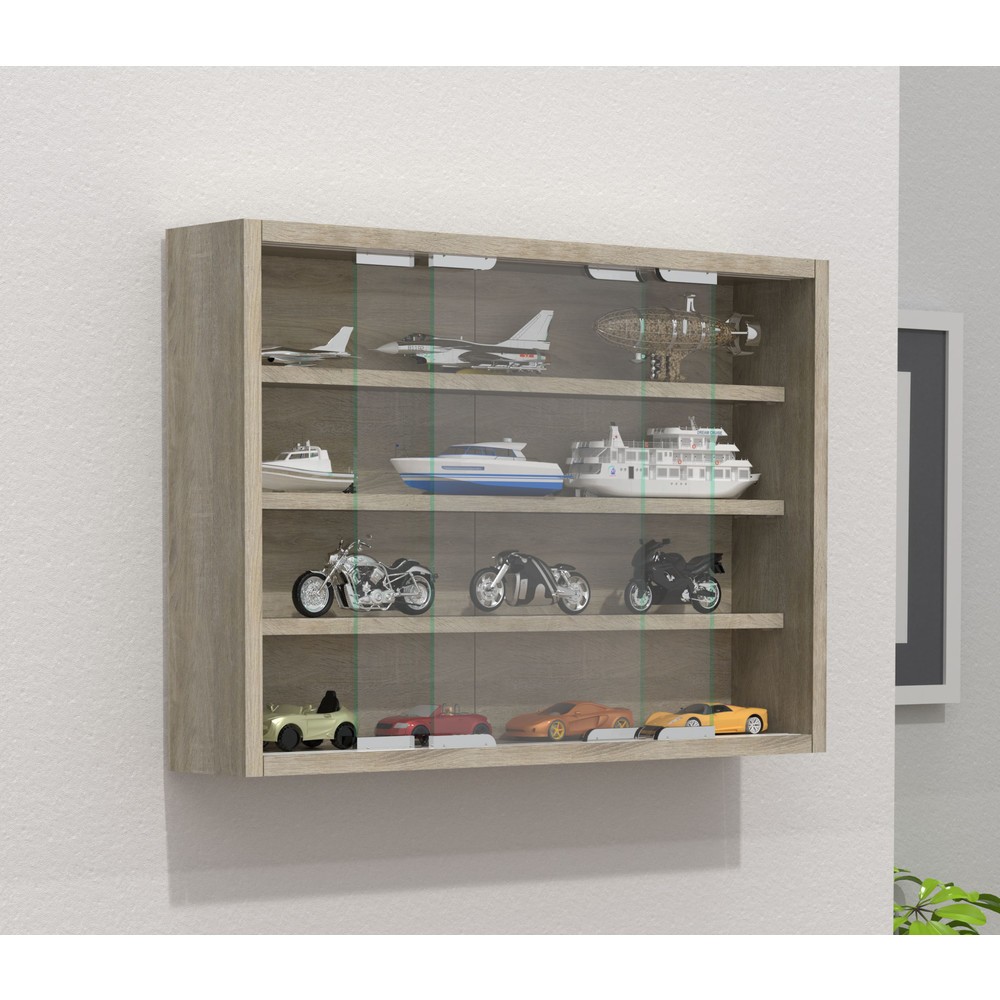 Número de imagen del producto 2: Vitrina de pared Agisa M, roble Sonoma