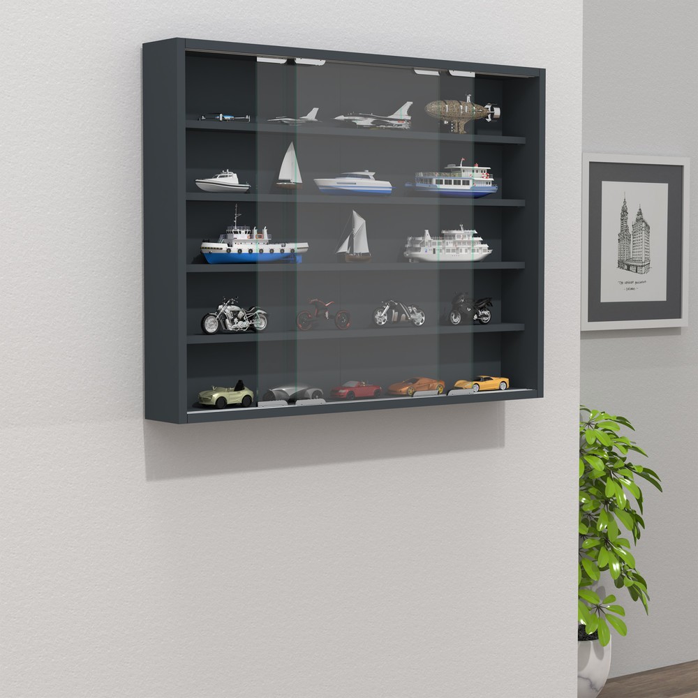 Número de imagen del producto 3: Vitrina de pared Agisa M, antracita