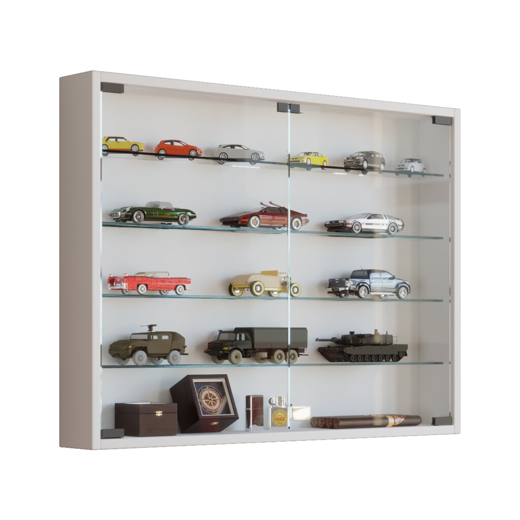 Número de imagen del producto 1: Vitrina de pared VCM Mandosa L, blanco