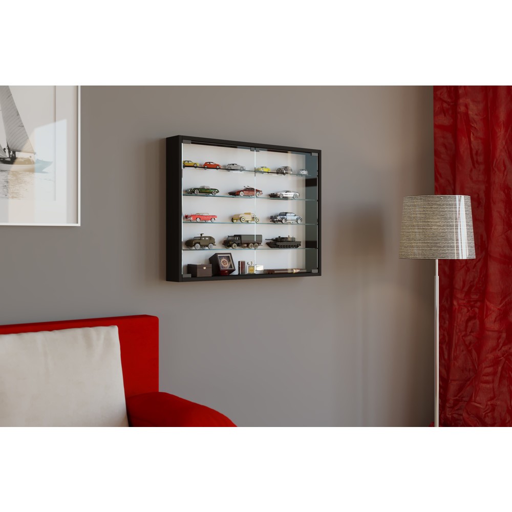 Número de imagen del producto 3: Vitrina de pared Mandosa L, negro