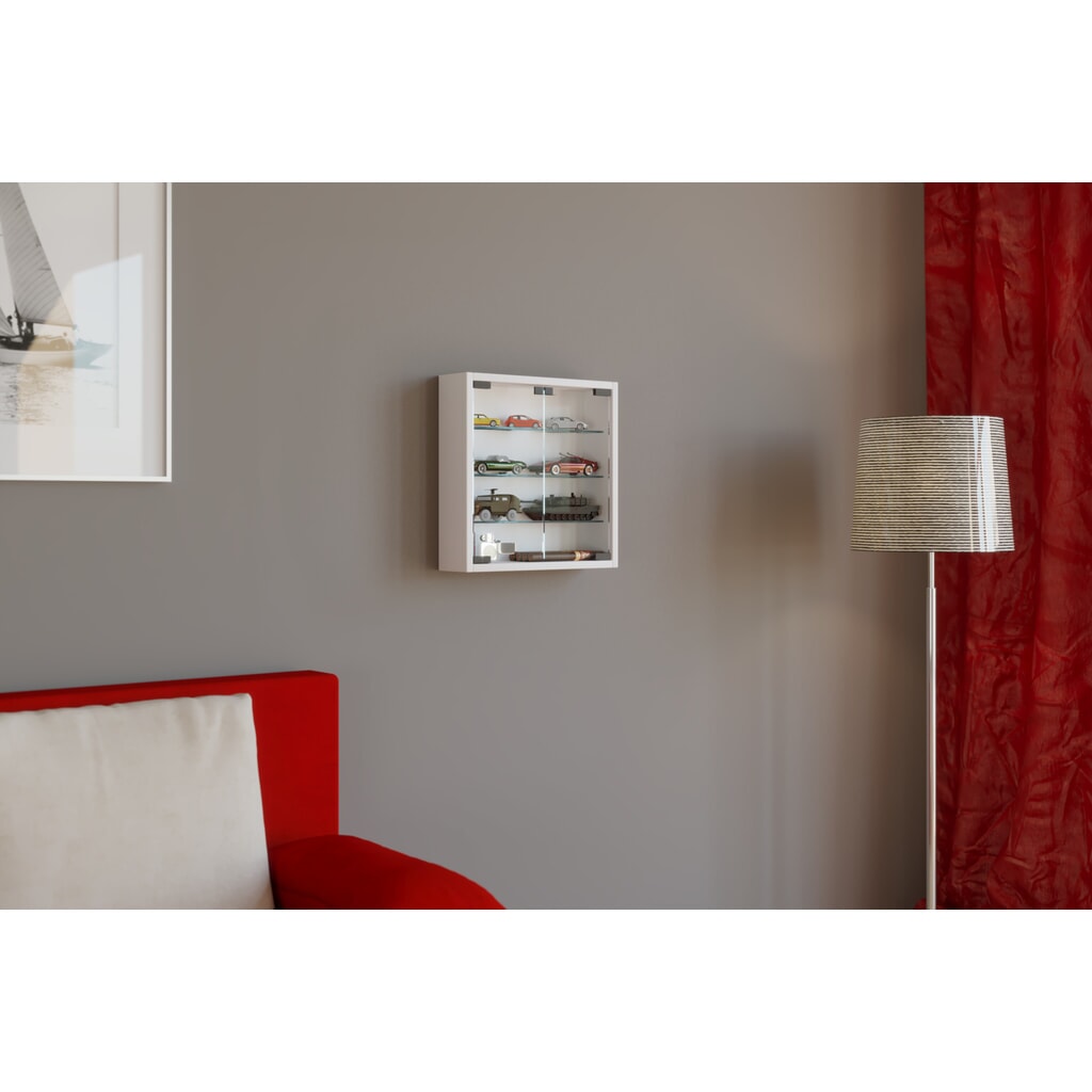 Vitrina de pared VCM Mandosa S, blanco Número de imagen del producto 3: Vitrina de pared VCM Mandosa S, blanco