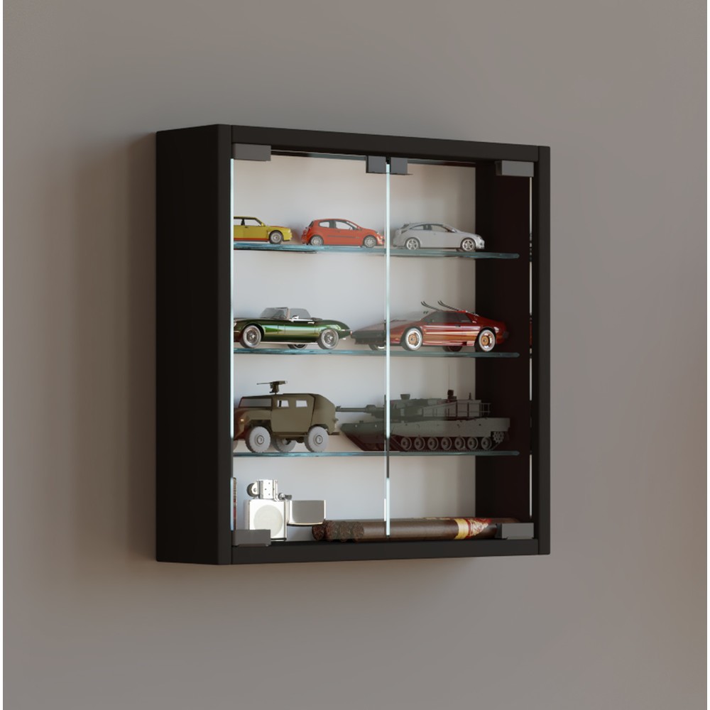Número de imagen del producto 2: Vitrina de pared Mandosa S, negro
