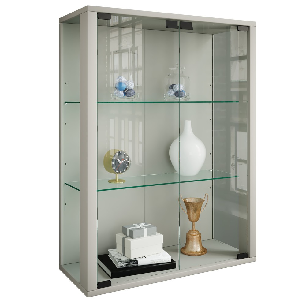 Número de imagen del producto 1: Vitrina de pared Udina, plateado