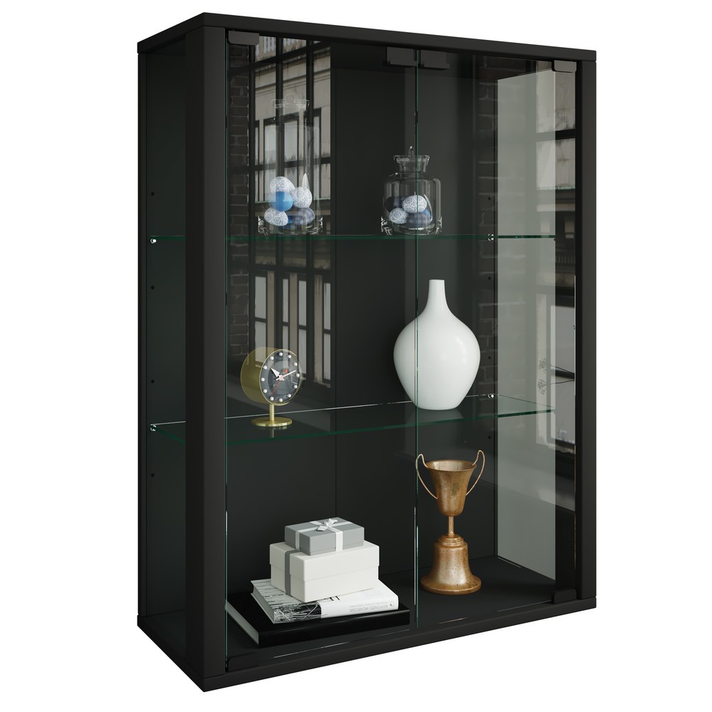 Imagen del producto: Vitrina de pared Udina, negro