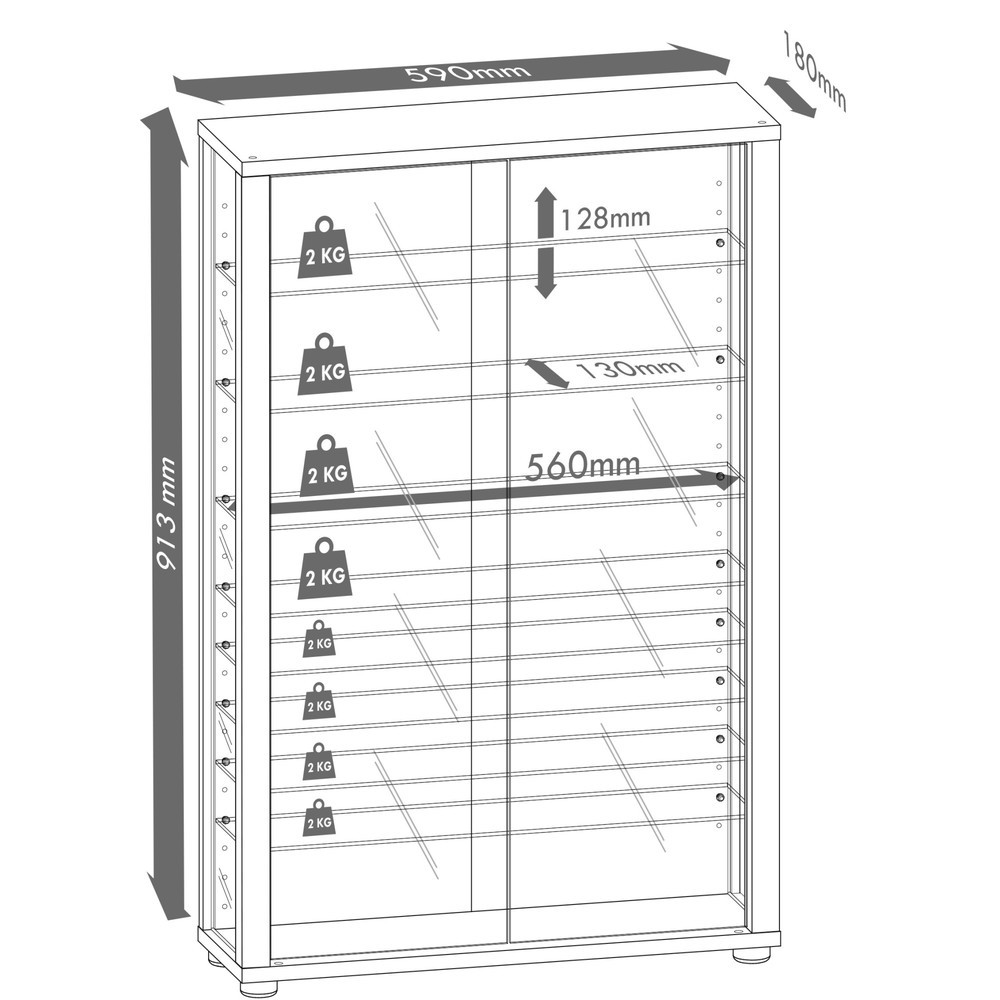 Número de imagen del producto 4: Vitrina de pared Vitrosa Mini, haya
