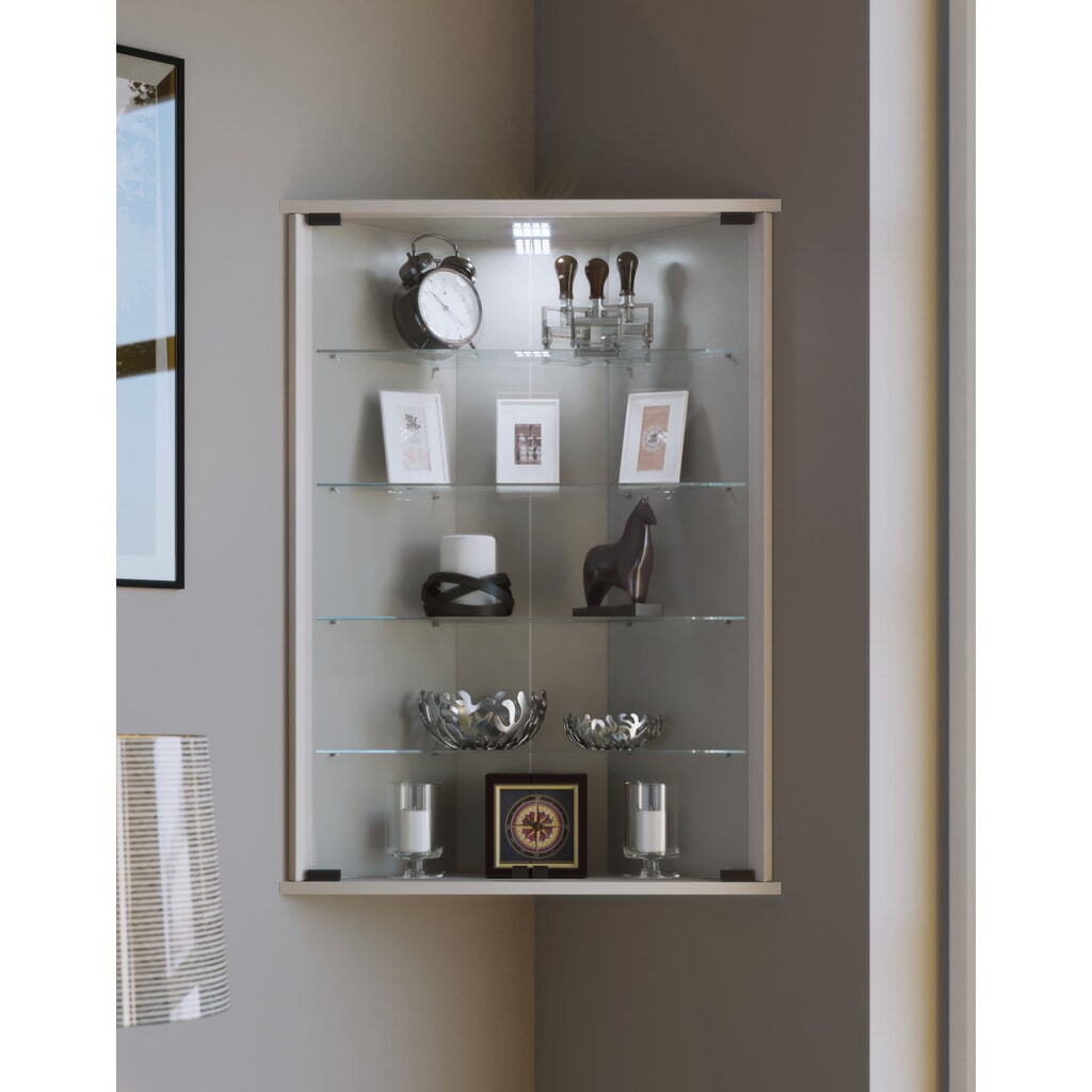 Número de imagen del producto 2: Vitrina esquinera VCM Vecko, blanco