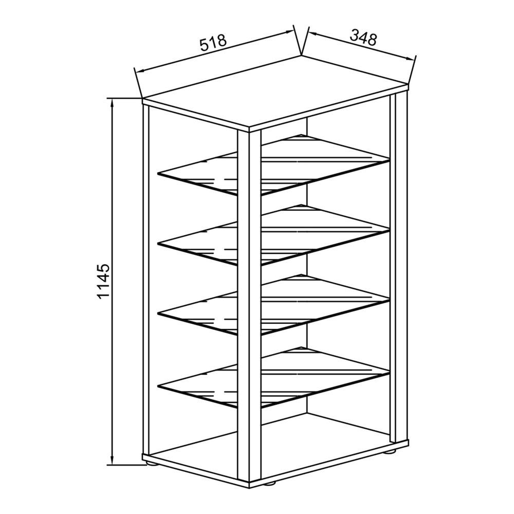 Número de imagen del producto 4: Vitrina vertical Glasol III, blanco