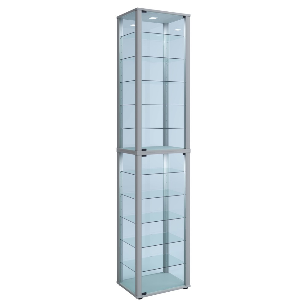 Imagen del producto: Vitrina vertical Kavisa XXL, plateado