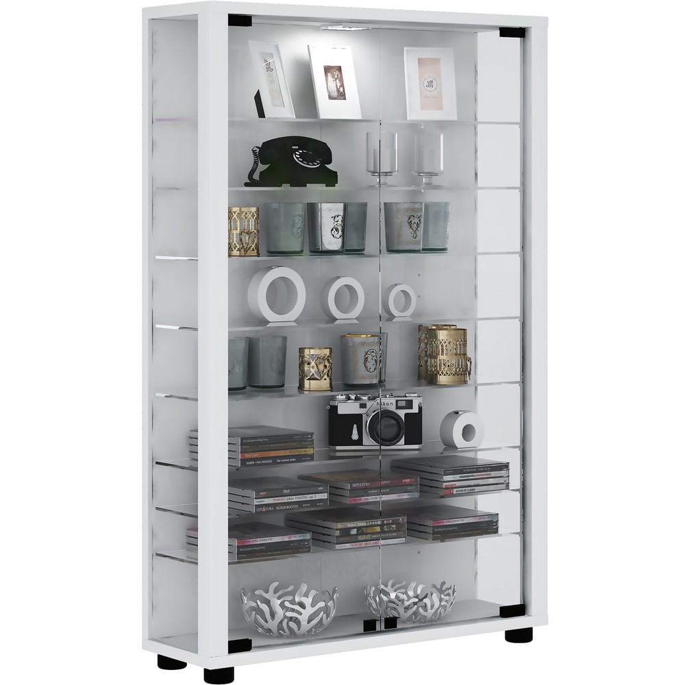 Imagen del producto: Vitrina vertical Lumo Mini, con iluminación LED, blanco