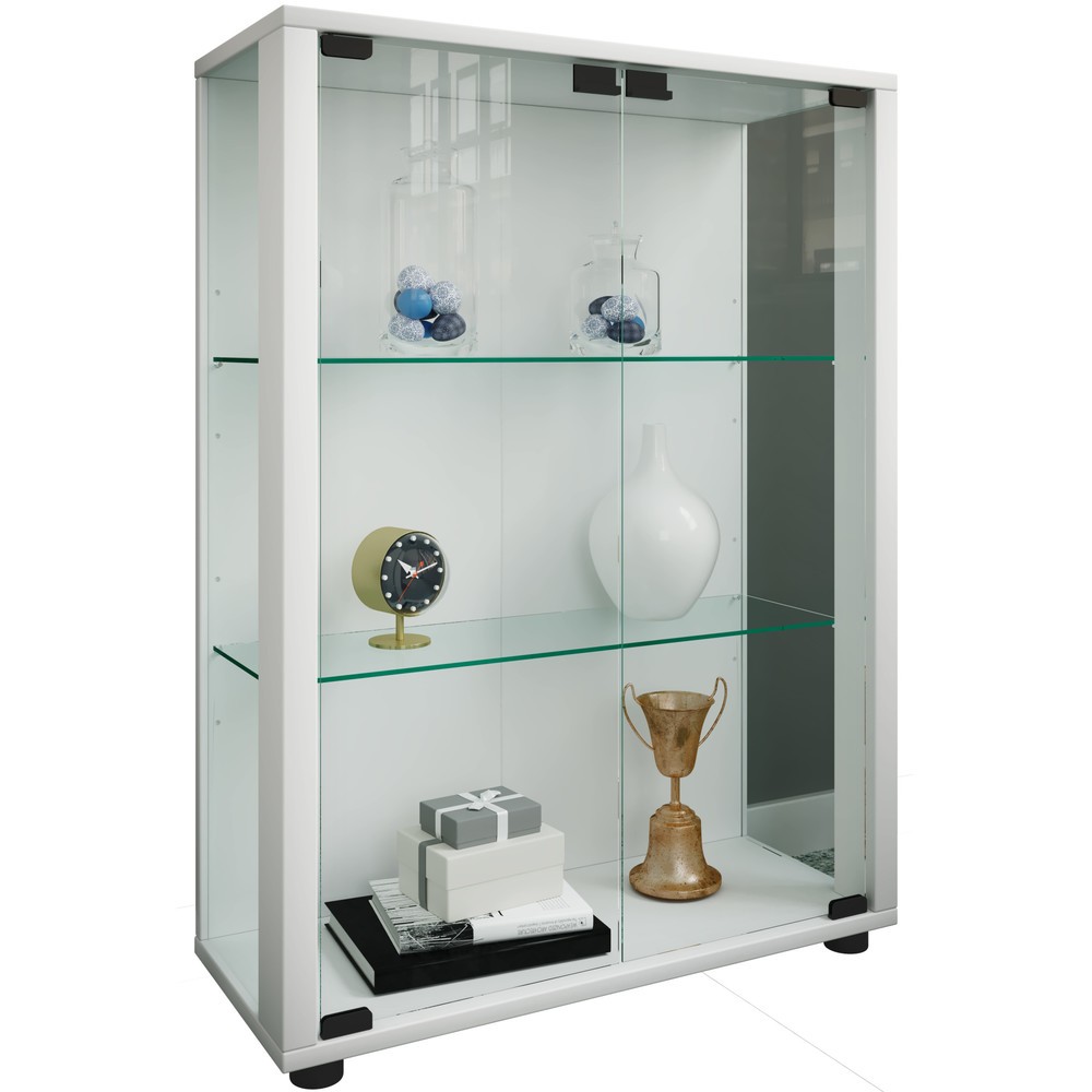 Imagen del producto: Vitrina vertical Sintalo, con iluminación LED, blanco