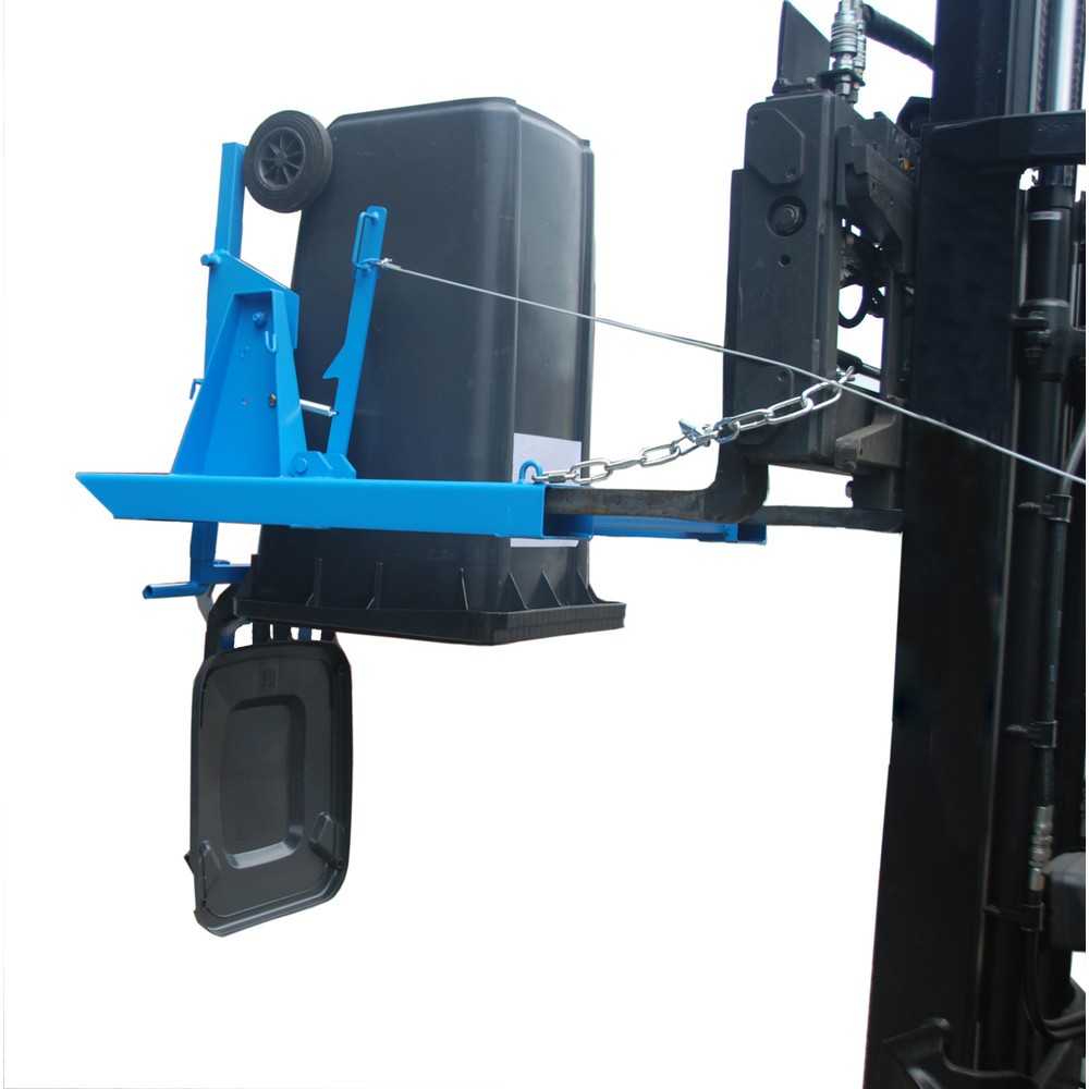 Número de imagen del producto 3: Volquete de basura MK para apilador, 1 cubo de basura de 80/120 litros, cable de tracción
