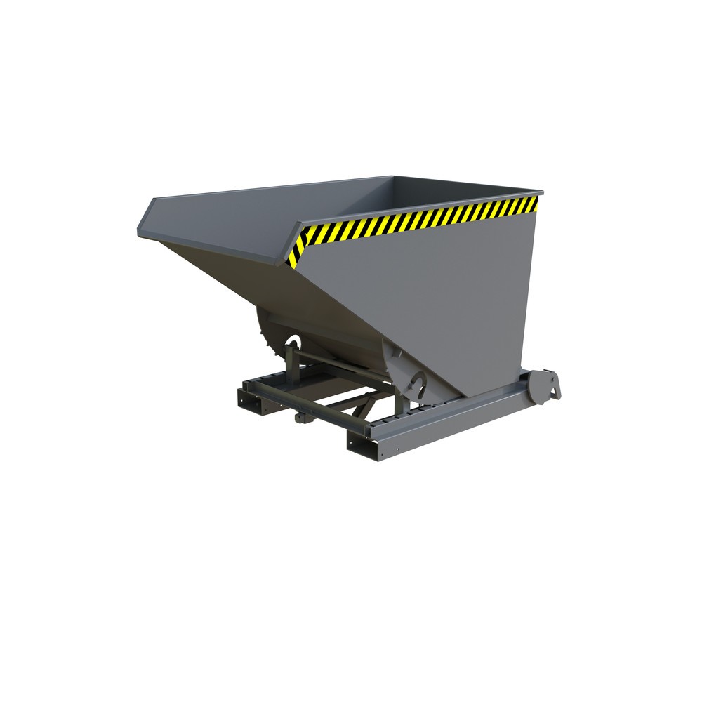Imagen del producto: Bauer® Contenedor de volcado de viruta con desenrollado automático, pintado, volumen 1,2 m³, RAL 7005 gris ratón