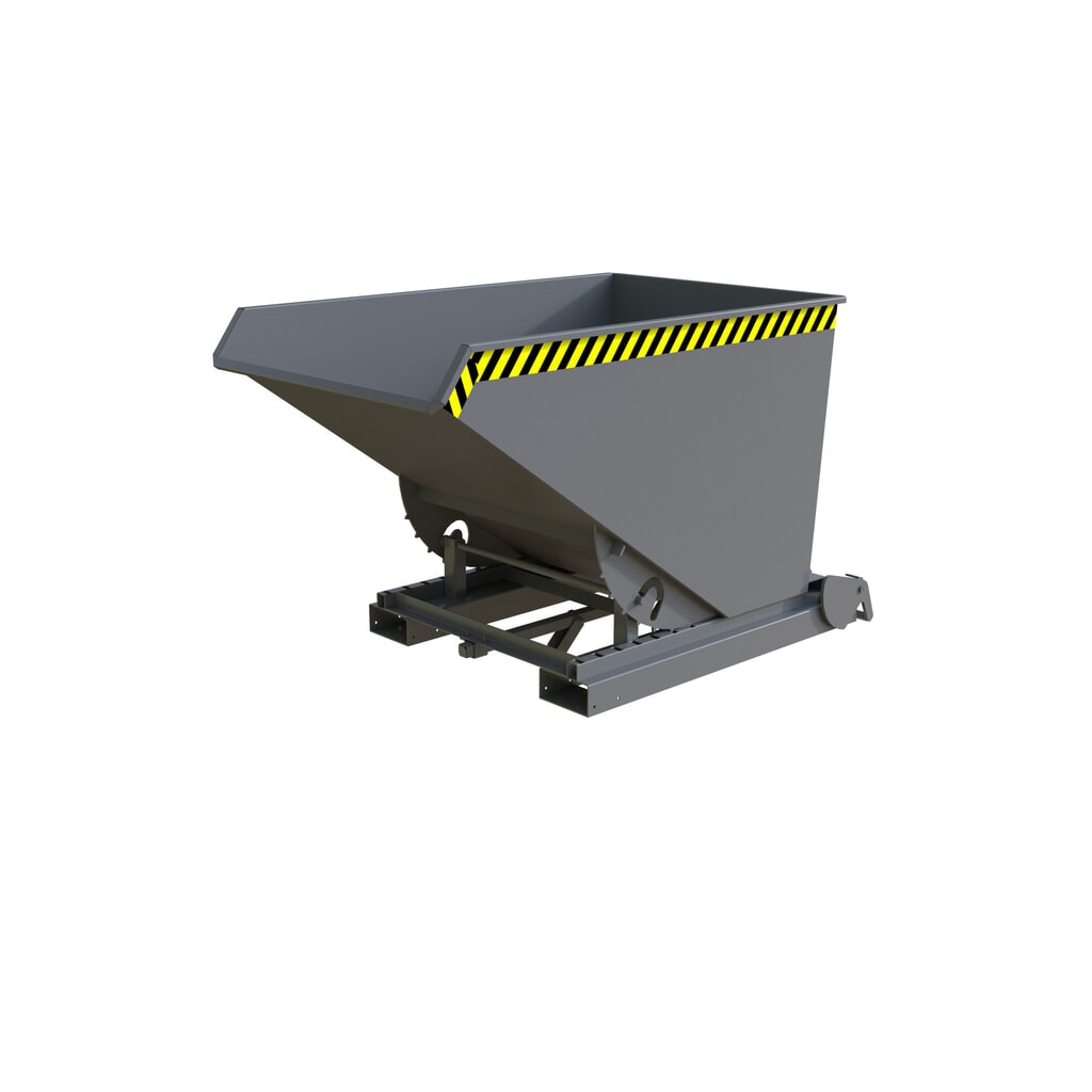 Imagen del producto: Bauer® Contenedor de volcado de viruta con desenrollado automático, pintado, volumen 1,2 m³, RAL 7005 gris ratón